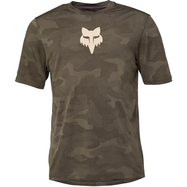 Fox Fox RANGER TRU DRI SS Мъжка фланелка за колоездене, khaki, размер