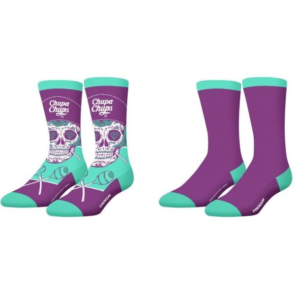 FREEGUN FREEGUN CHUPA CHUPS Дамски чорапи, лилаво, размер