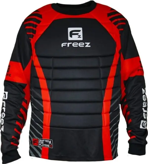 FREEZ FREEZ G-180 Детска вратарска фланелка на флорбол, черно, размер