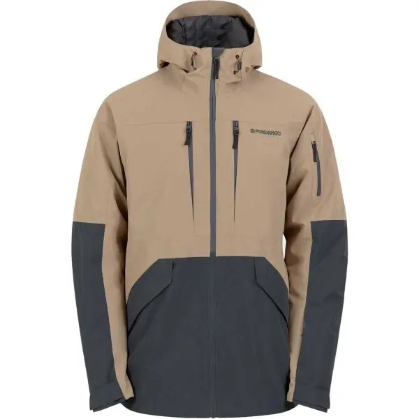 FUNDANGO FUNDANGO BAILY ECO Мъжко яке за ски/сноуборд, бежово, размер