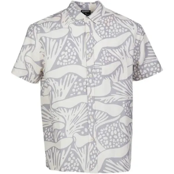 FUNDANGO FUNDANGO CHASE Мъжка риза с къс ръкав, сиво, размер