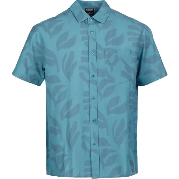 FUNDANGO FUNDANGO CHASE Мъжка риза с къс ръкав, тюркоазено, размер