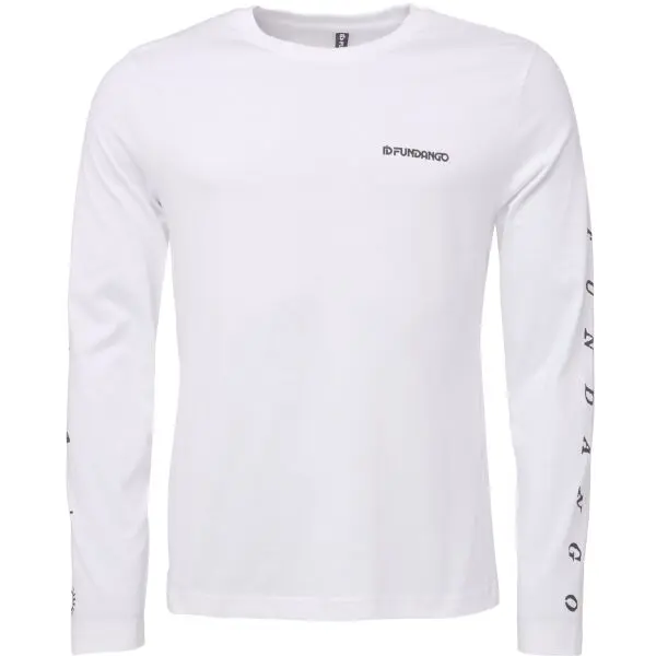 FUNDANGO FUNDANGO ESSENTIAL Мъжка тениска с дълги ръкави, бяло, размер