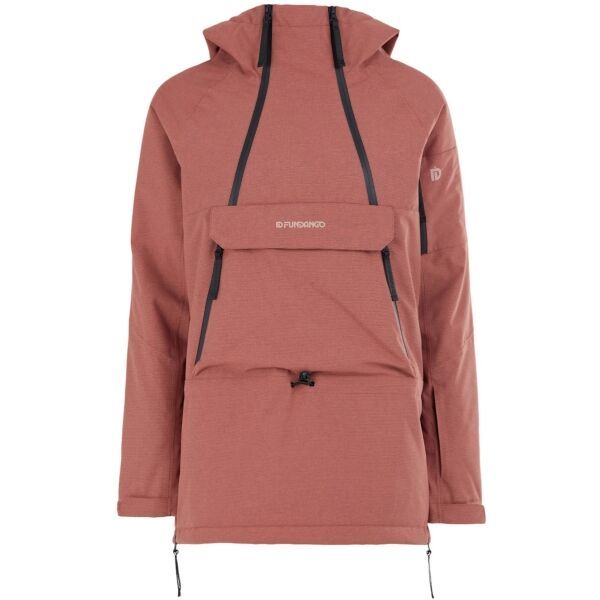 FUNDANGO FUNDANGO HOOPER Дамско яке за ски/сноуборд, цвят сьомга, размер