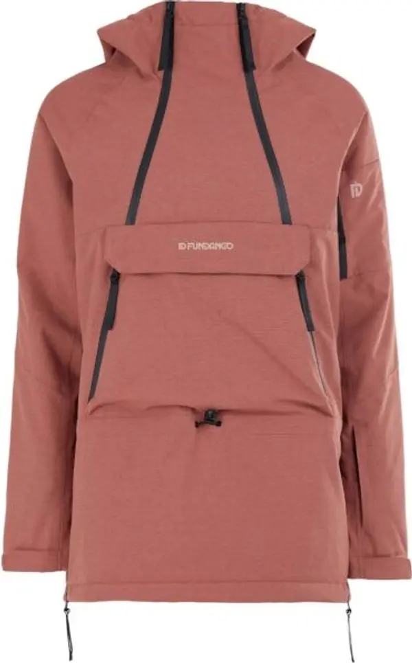 FUNDANGO FUNDANGO HOOPER Дамско яке за ски/сноуборд, цвят сьомга, размер
