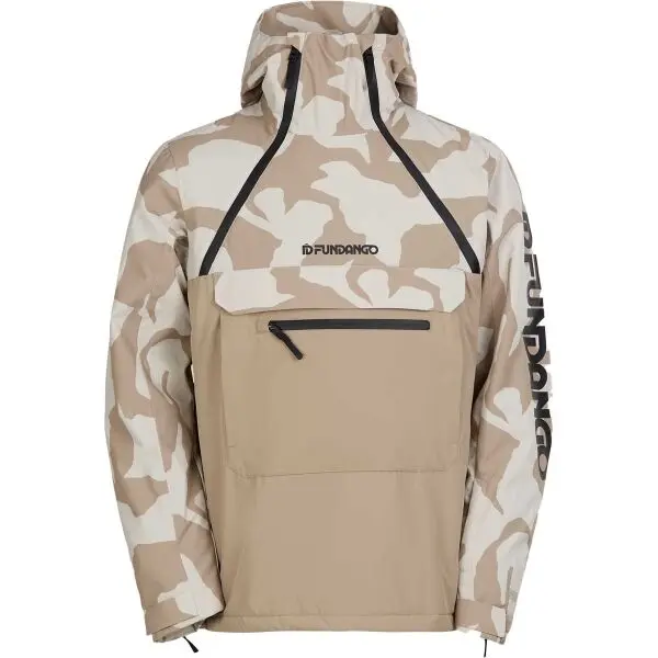 FUNDANGO FUNDANGO HYDRA ECO ANORAK Мъжко яке за ски/сноуборд, бежово, размер