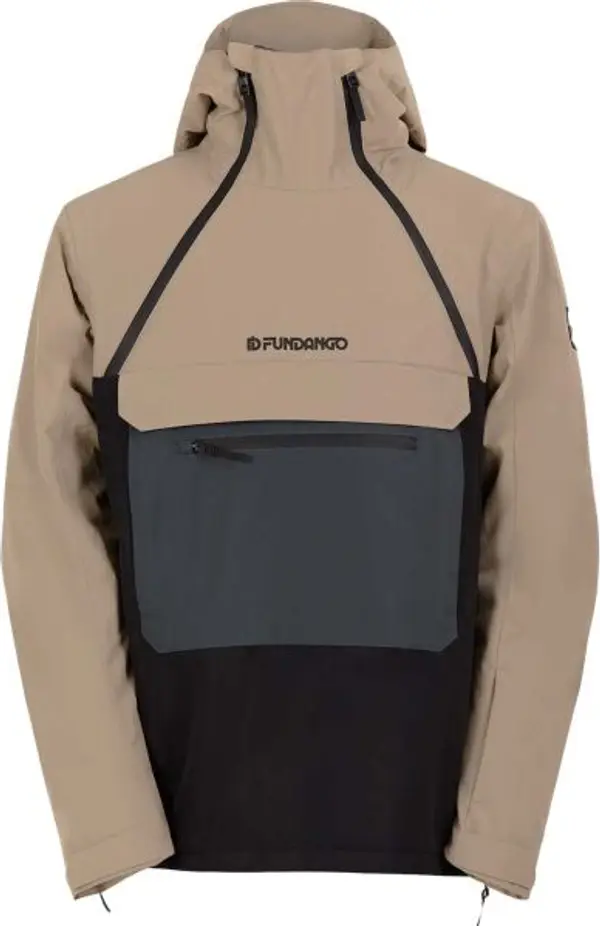 FUNDANGO FUNDANGO HYDRA ECO ANORAK Мъжко яке за ски/сноуборд, кафяво, размер