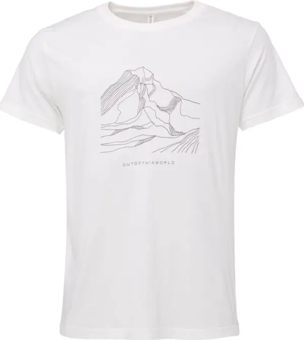 FUNDANGO FUNDANGO MOUNTAIN Мъжка тениска, бяло, размер