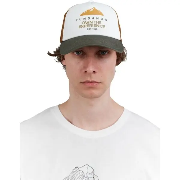 FUNDANGO FUNDANGO PYRUS Мъжка бейзболна шапка, бяло, размер UNI