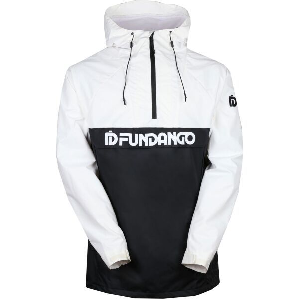 FUNDANGO FUNDANGO SALMO LOGO ANORAK Мъжко яке за преходните сезони, черно, размер