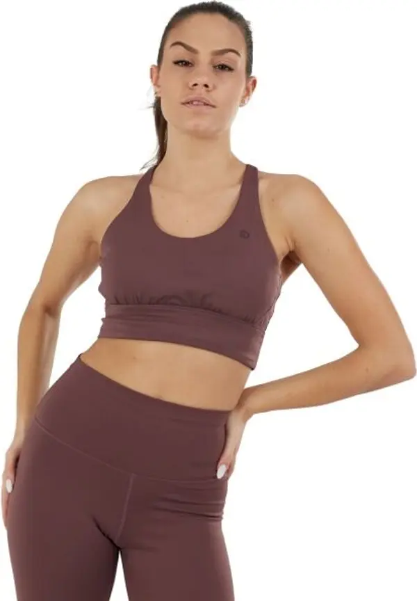 FUNDANGO FUNDANGO VEXX Дамско фитнес бюстие, кафяво, размер