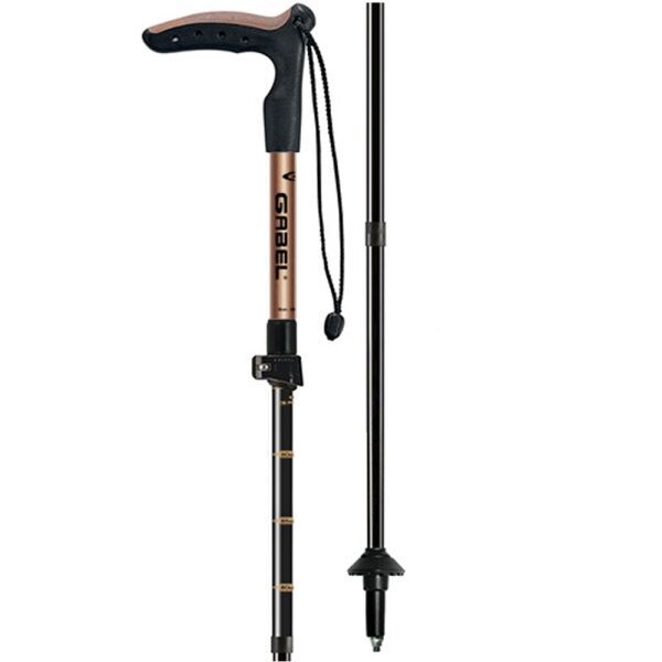 Gabel Gabel EXPLORER WIRED FL XTS Туристически сгъваем бастун, черно, размер 80 - 95