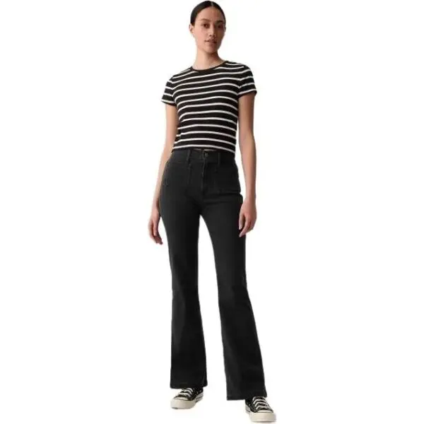 GAP GAP 70S FLARE Дамски дънки, черно, размер