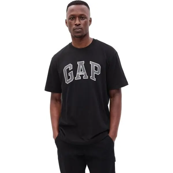 GAP GAP ARCHIVE LOGO Мъжка тениска, черно, размер