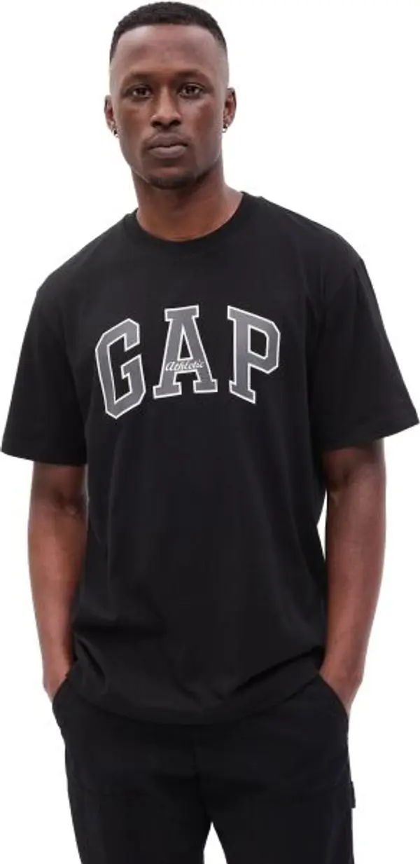 GAP GAP ARCHIVE LOGO Мъжка тениска, черно, размер