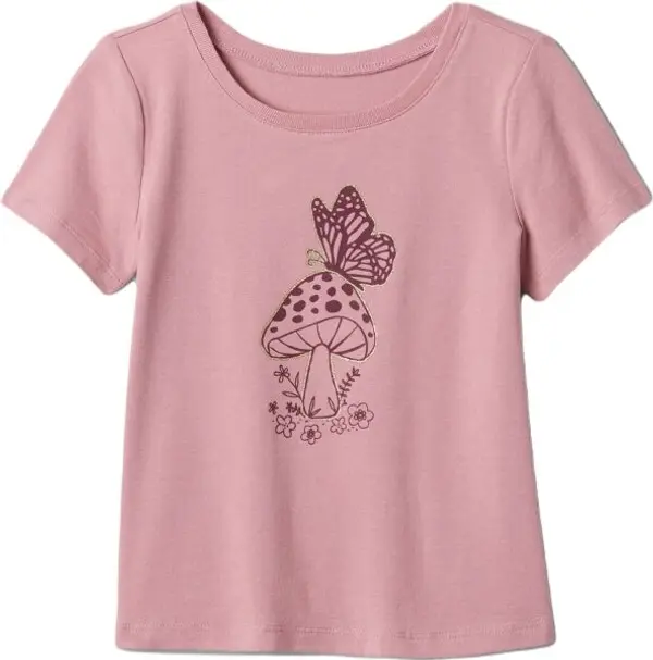 GAP GAP BABY Детска тениска, розово, размер