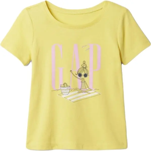 GAP GAP BABY Детска тениска, жълто, размер