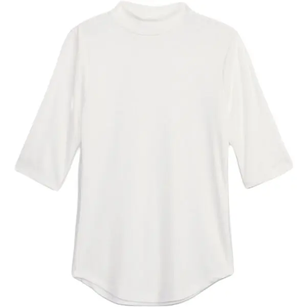 GAP GAP BABY RIB MOCK Дамска тениска, бяло, размер