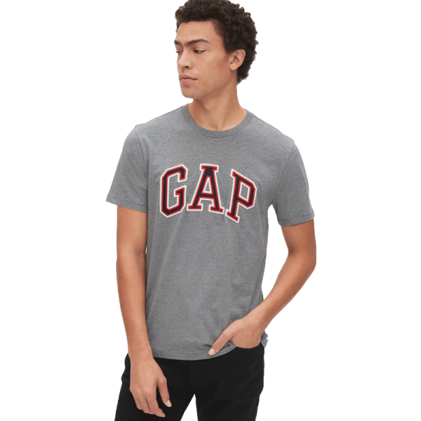 GAP GAP BAS ARCH T Мъжка тениска, сиво, размер