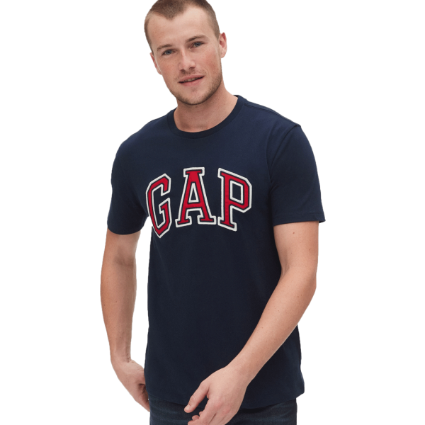 GAP GAP BAS ARCH T Мъжка тениска, тъмносин, размер