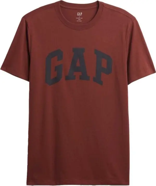 GAP GAP BASIC LOGO Мъжка тениска, кафяво, размер