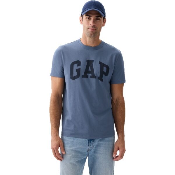 GAP GAP BASIC LOGO Мъжка тениска, синьо, размер