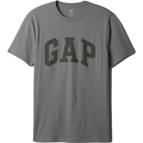 GAP GAP BASIC LOGO Мъжка тениска, тъмносиво, размер