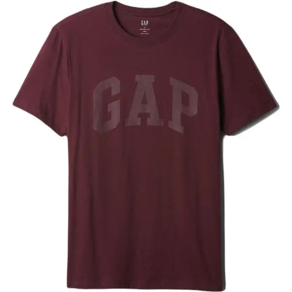 GAP GAP BASIC LOGO Мъжка тениска, винен, размер