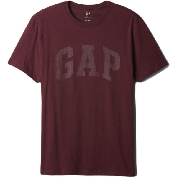 GAP GAP BASIC LOGO Мъжка тениска, винен, размер