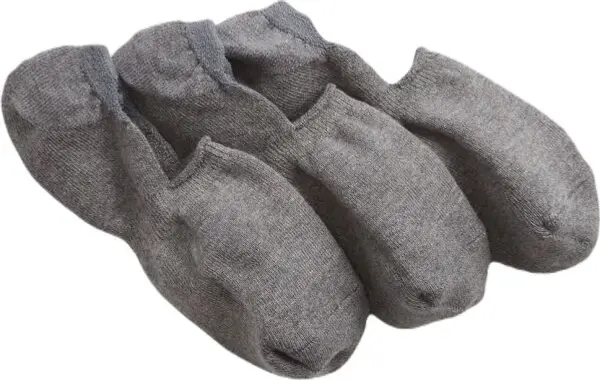 GAP GAP BASIC NO SHOW 3PK Мъжки чорапи, тъмносиво, размер