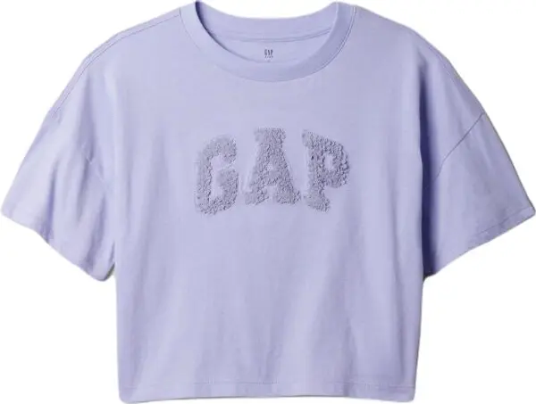 GAP GAP BETTER GRAPHIC Момичешка тениска, лилаво, размер