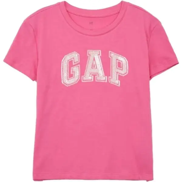 GAP GAP BETTER LOGO Тениска  за момичета, розово, размер