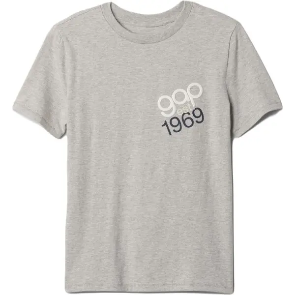 GAP GAP BETTER Момчешка тениска, сиво, размер