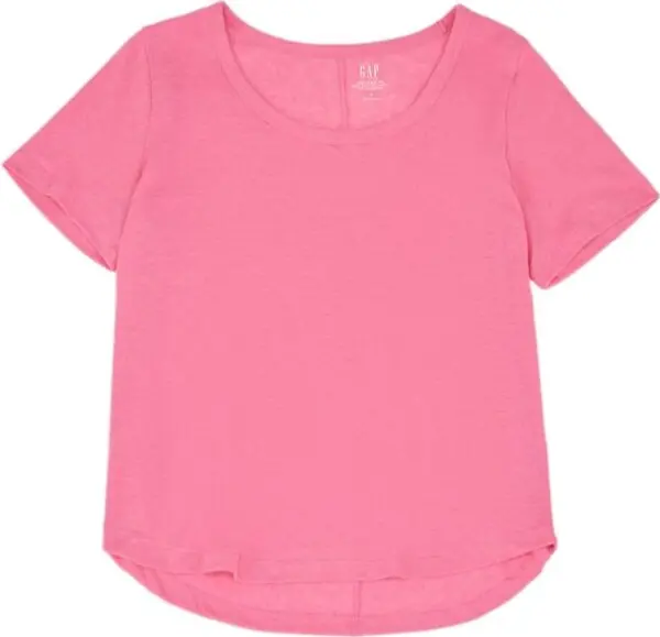 GAP GAP BLEND SCOOP Дамска тениска, розово, размер