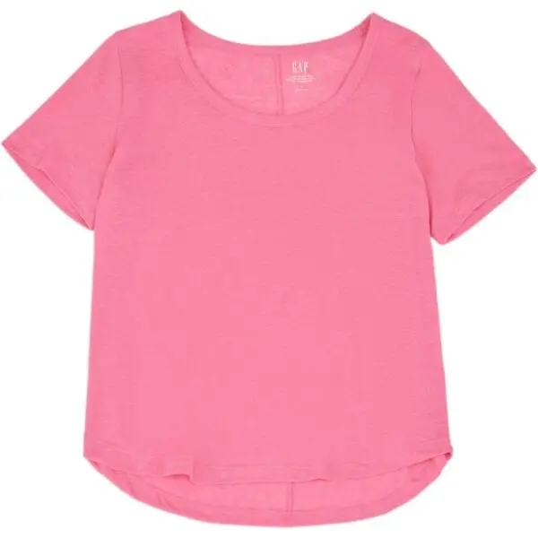 GAP GAP BLEND SCOOP Дамска тениска, розово, размер