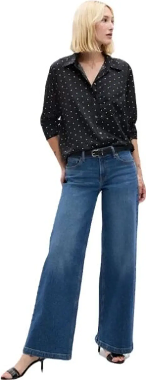 GAP GAP BOYFRIEND Дамска риза, тъмносин, размер