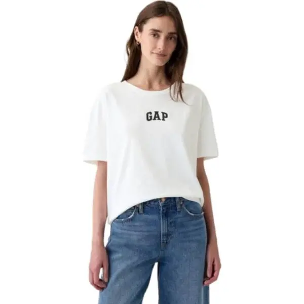 GAP GAP BOYFRIEND Дамска тениска, бяло, размер