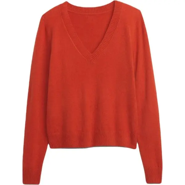 GAP GAP CASHSOFT Дамски пуловер, червено, размер