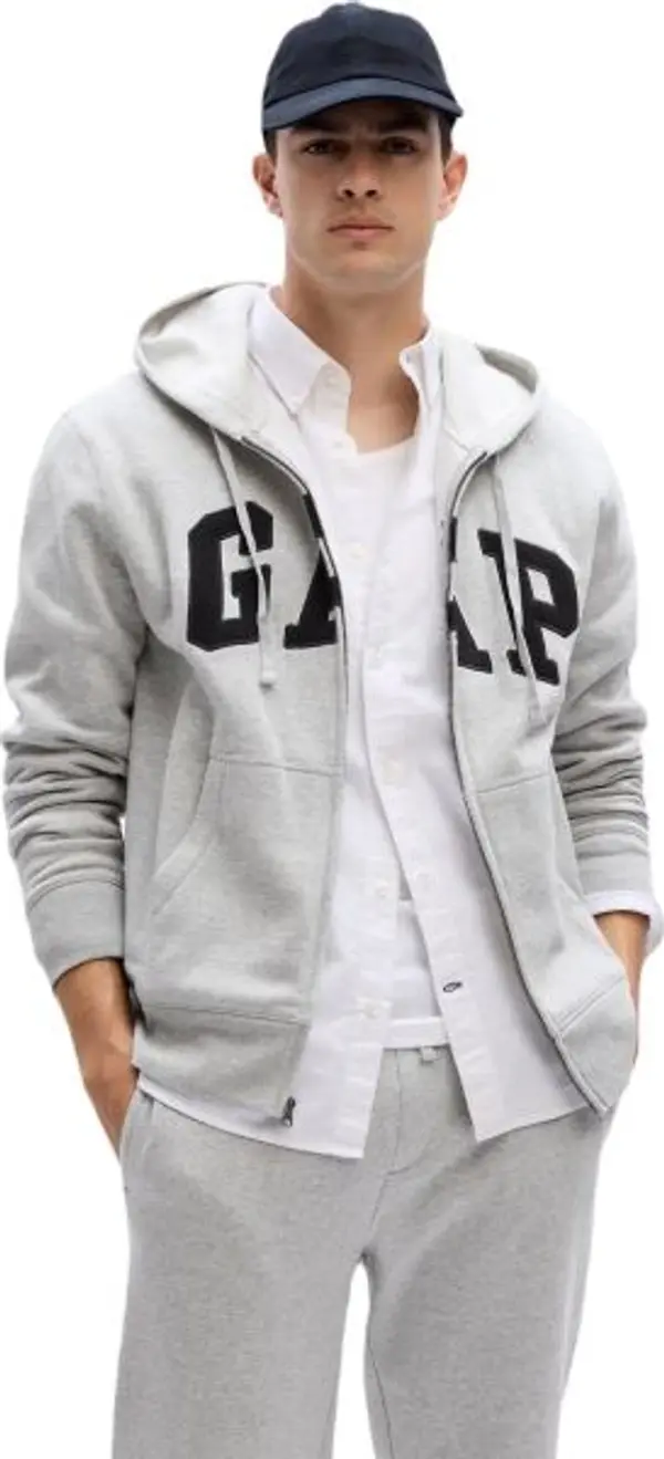 GAP GAP CHL FZ ARCH Мъжки суитшърт, сиво, размер