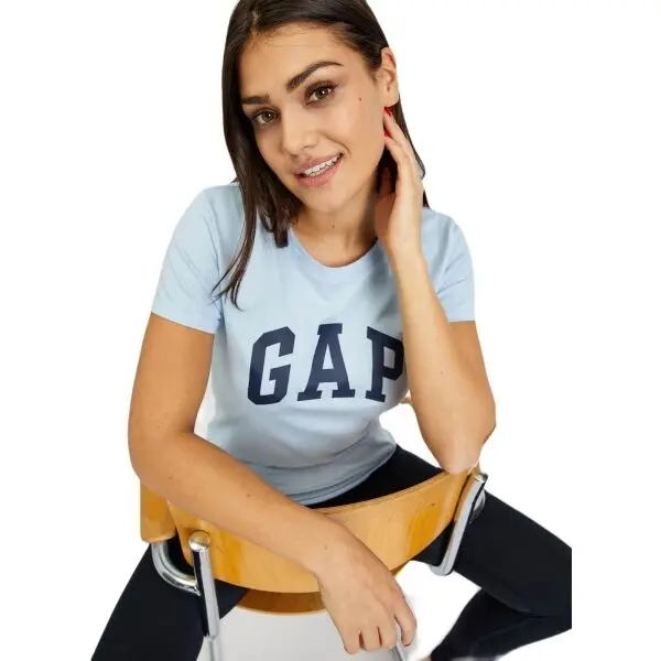 GAP GAP CLASSIC Дамска тениска, светлосиньо, размер