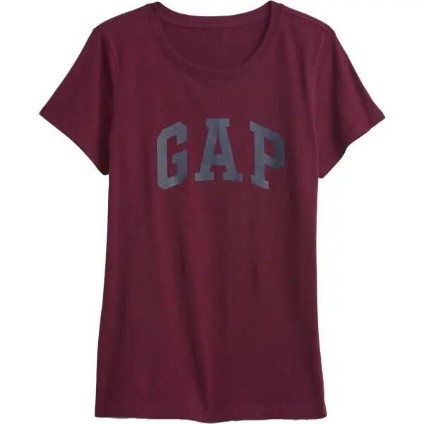 GAP GAP CLASSIC Дамска тениска, винен, размер