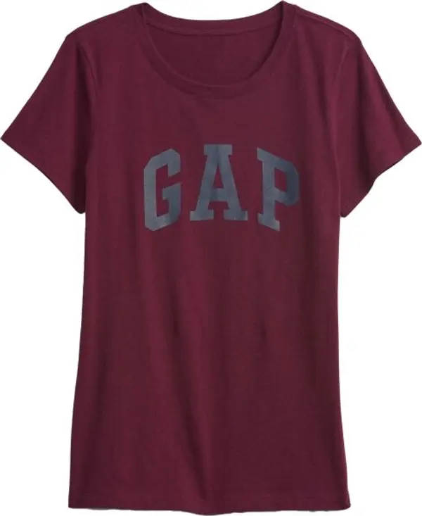 GAP GAP CLASSIC Дамска тениска, винен, размер