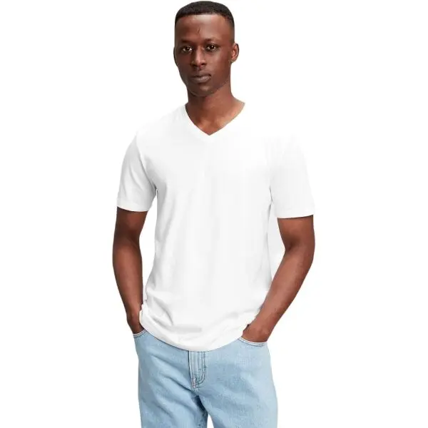 GAP GAP CLASSIC Мъжка тениска, бяло, размер