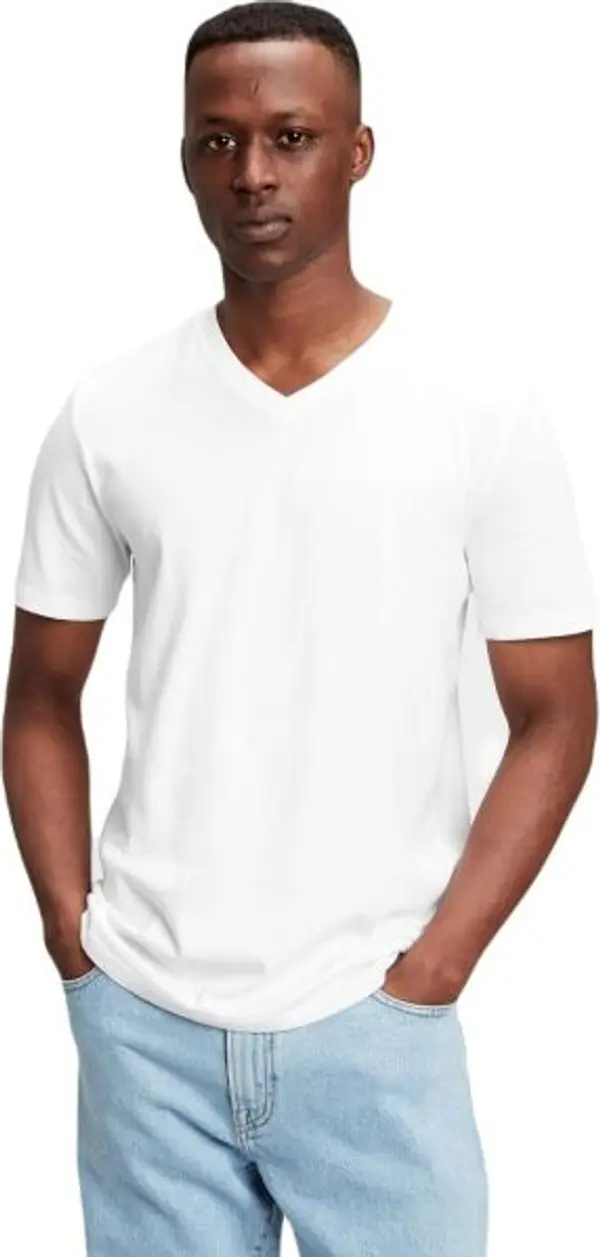 GAP GAP CLASSIC Мъжка тениска, бяло, размер