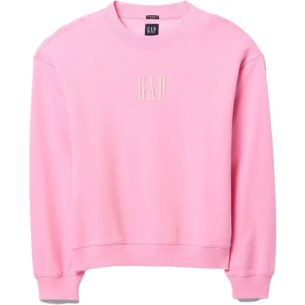 GAP GAP CORP LOGO CREW Мъжки суитшърт, розово, размер