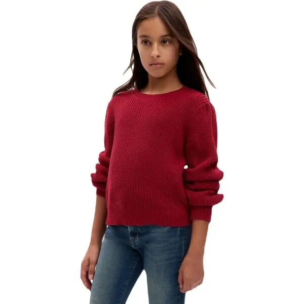 GAP GAP COTTON Момичешки пуловер, червено, размер