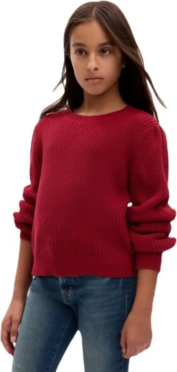 GAP GAP COTTON Момичешки пуловер, червено, размер