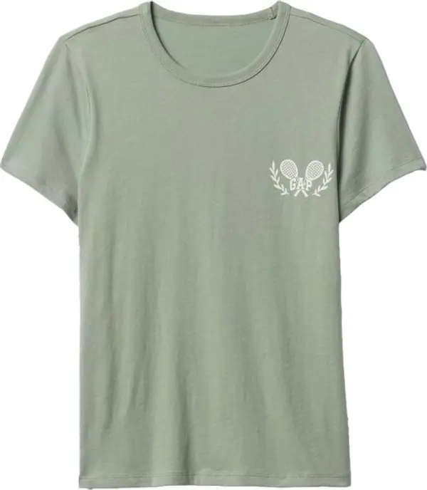 GAP GAP CREW Дамска тениска, светло-зелено, размер