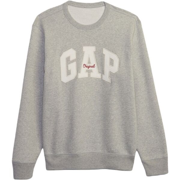 GAP GAP CREWNECK LOGO Мъжки суитшърт, сиво, размер