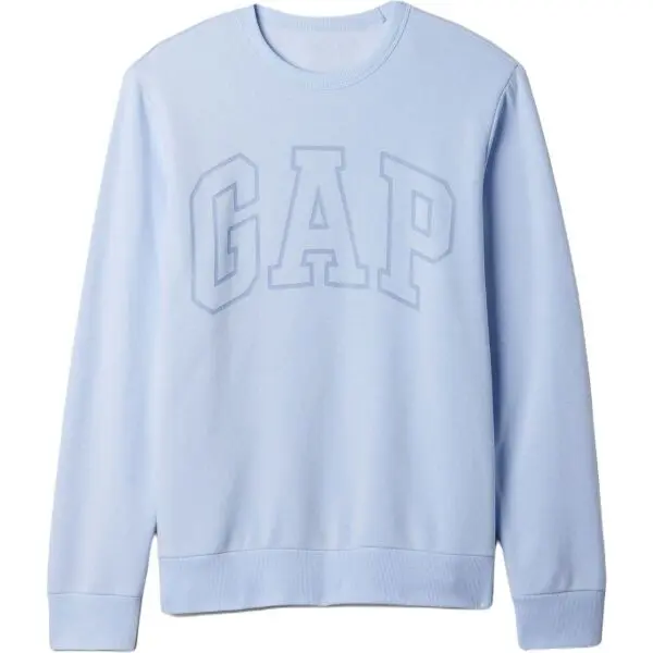 GAP GAP CREWNECK LOGO Мъжки суитшърт, светлосиньо, размер